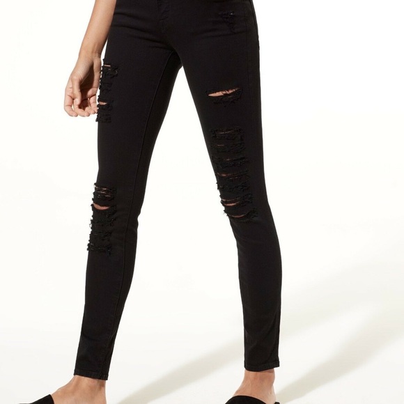 Aritzia The Castings Black Distressed Jeans 27 - Picture 5 of 5